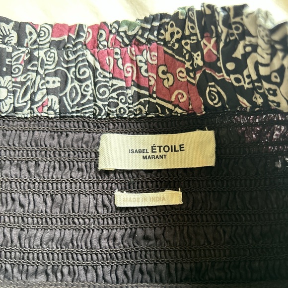 Isabel Marant Etoile Smocked Tiered Floral Paisley Mini Skirt Size FR 38 - Picture 2 of 4